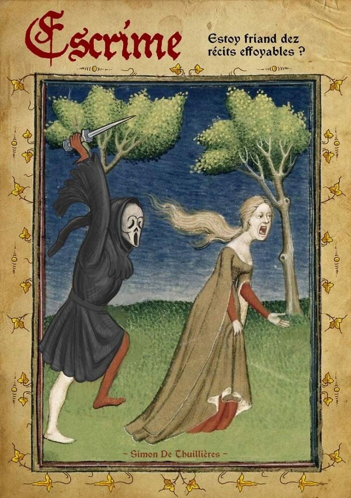 Affiche médiévale Scream