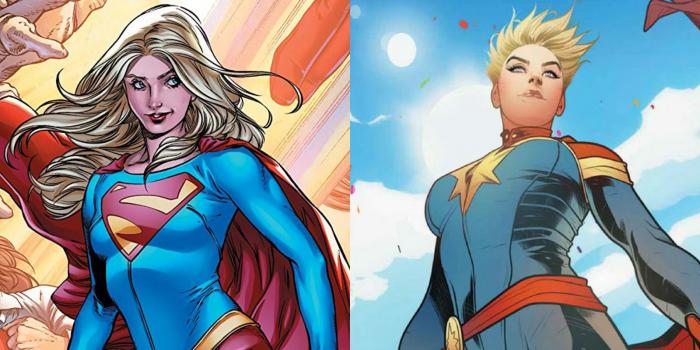 Supergirl et Captain Marvel