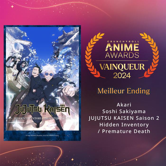 crunchyroll anime awards 2024 meilleur ending