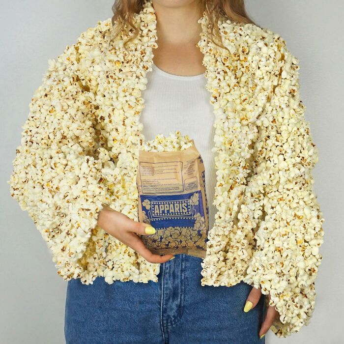 une veste en pop corn