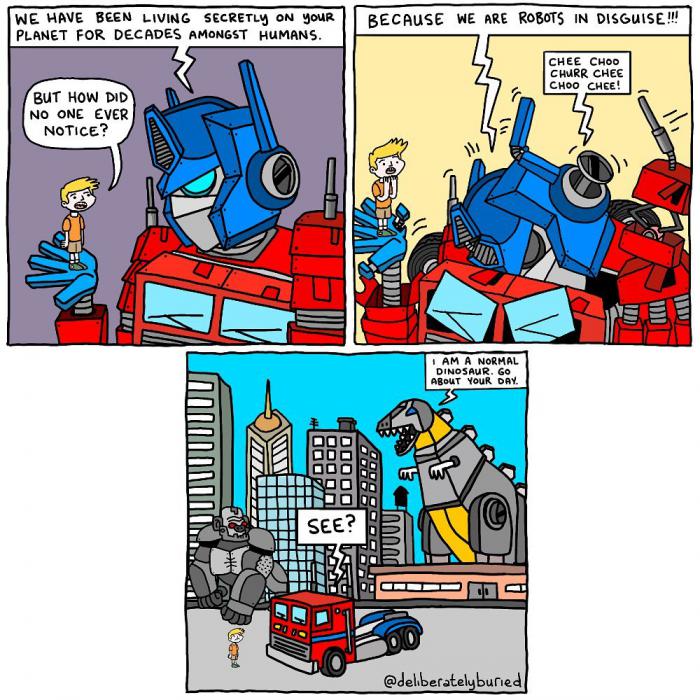 Deliberately Buried Comics transformers