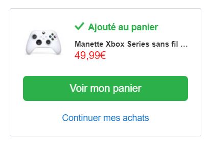 Manette Xbox Series X Blanche : les offres