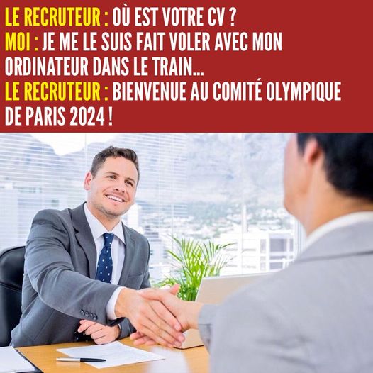 Le recruteur des JO de Paris 2024 et le candidat