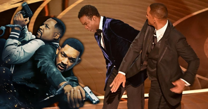 Will Smith et Martin Lawrence dans Bad Boys + Will Smith qui gifle Chris Rock aux Oscars 2022