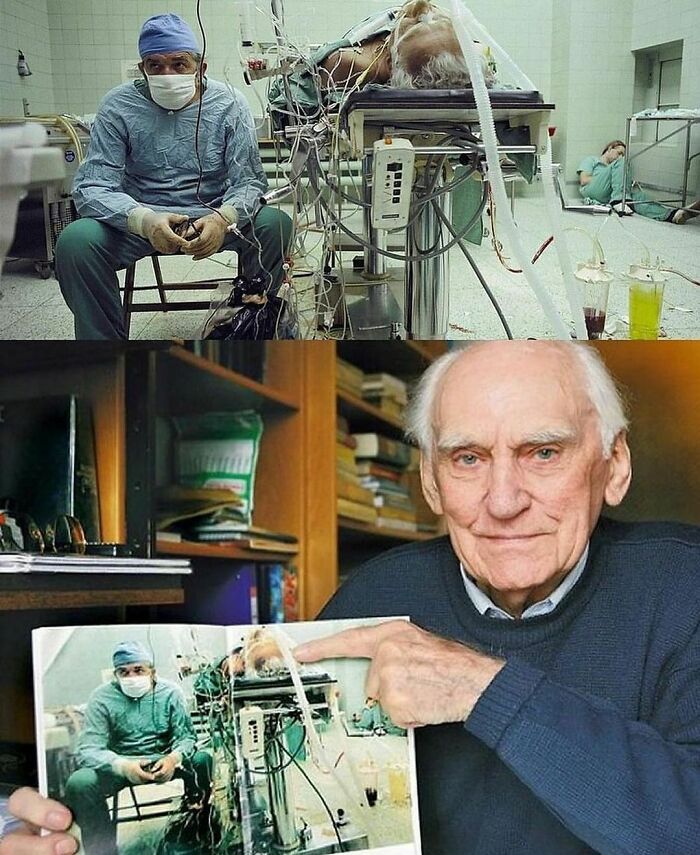 Tadeusz Zitkevits first heart transplant patient in 1987