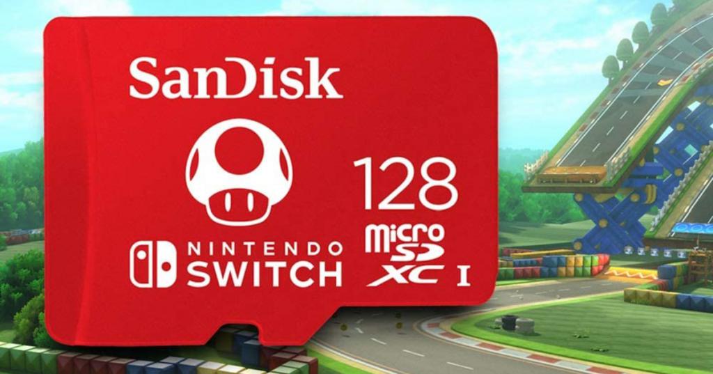 Moitié prix pour la carte mémoire microSD officielle Nintendo Switch