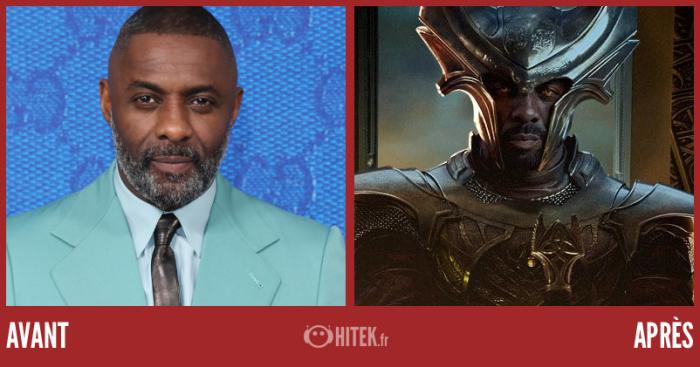 Before Idris Elba after Thor 2024