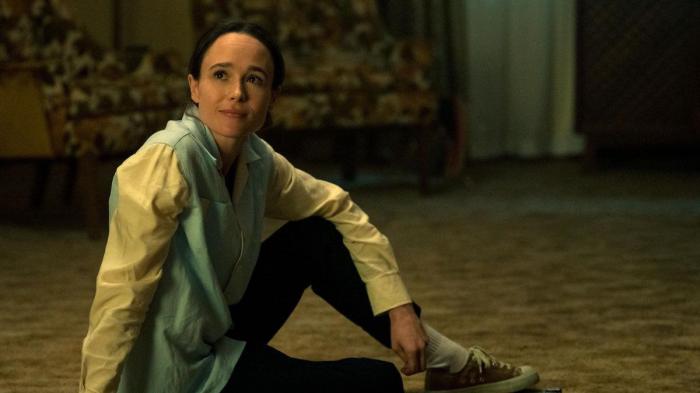 Ellen Page em Umbrella Academy, uma série da Netflix.