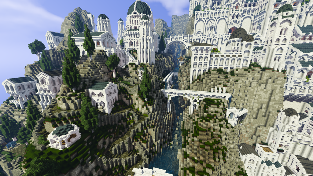 Minecraft with RTX  Minas Tirith by Minecraft Middle-Earth