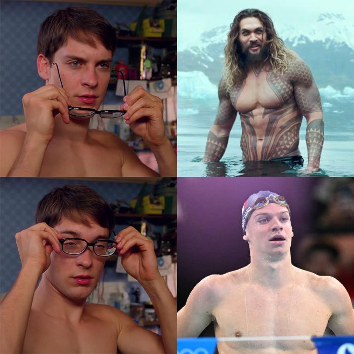 Tobey Maguire, Aquaman et Léon Marchand