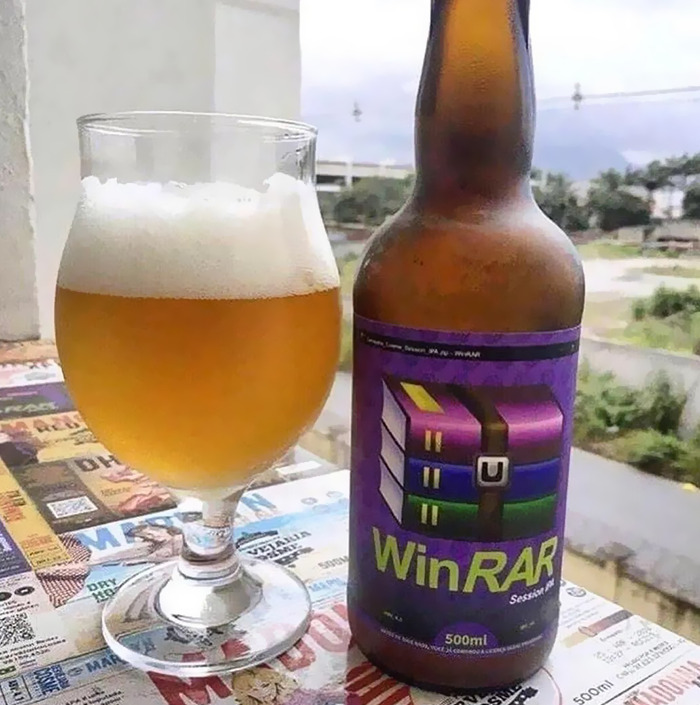 une bière WinRar