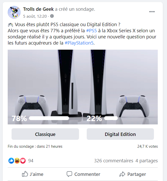 PS5 Classique ou Digital Edition : près de 25 000 français