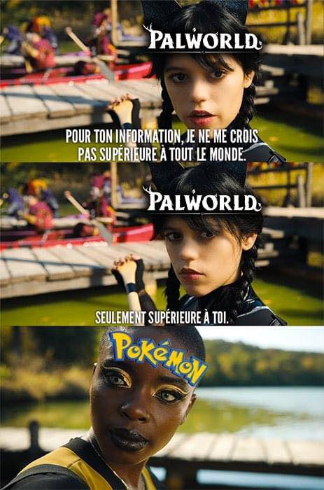 Meme Mercredi avec Pokémon et Palworld