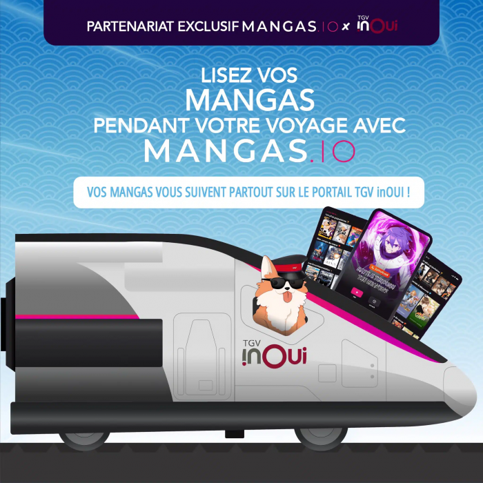 Partenariat Mangas.io et la SNCF
