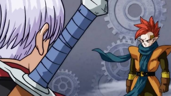 Super Dragon Ball Heroes  tapion vs xeno trunks