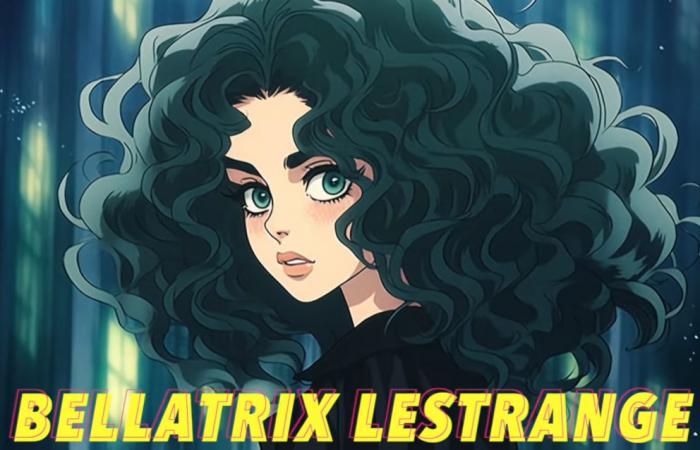 Bellatrix Lestrange en version anime