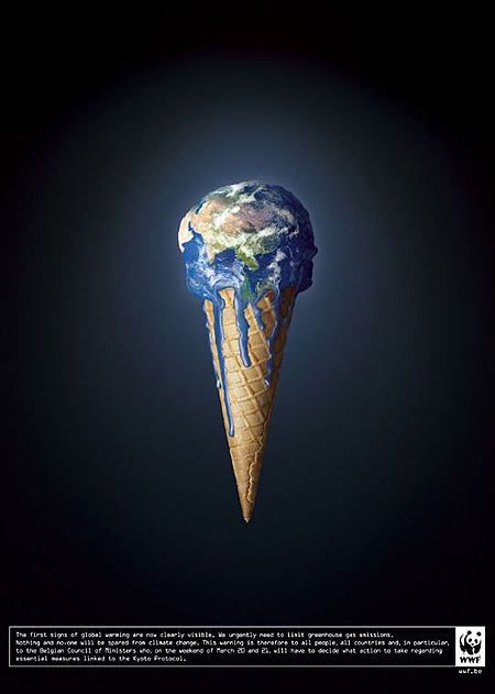 Pub WWF réchauffement climatique