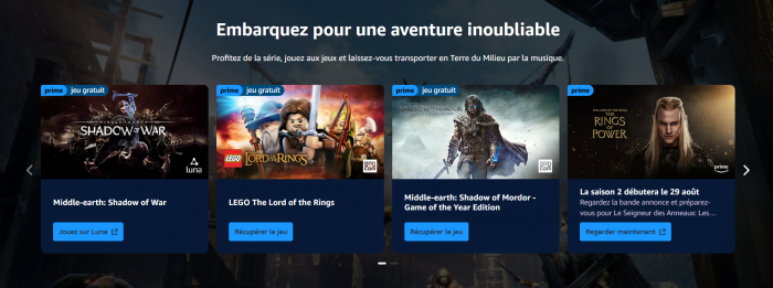 jeux seigneur des anneaux gratuits prime gaming