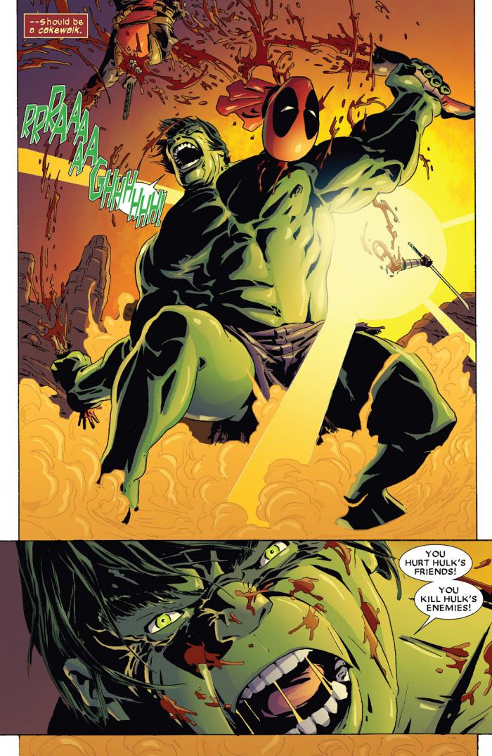 deadpool hulk marvel comics