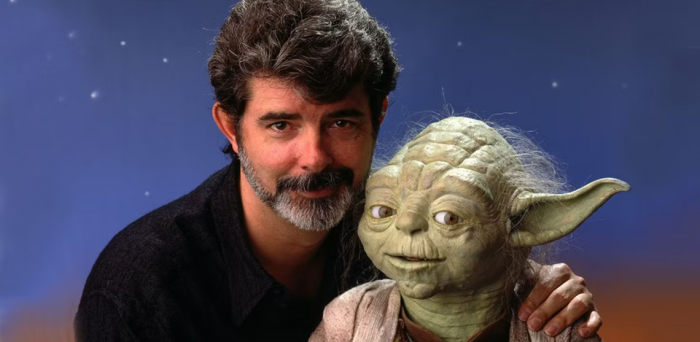 Star Wars George lucas and Yoda