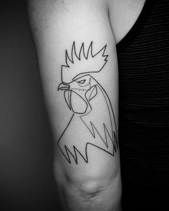 tatouage coq