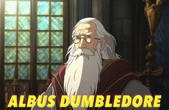 Albus Dumbledore en version anime