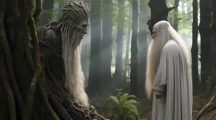 treebeard and Saruman