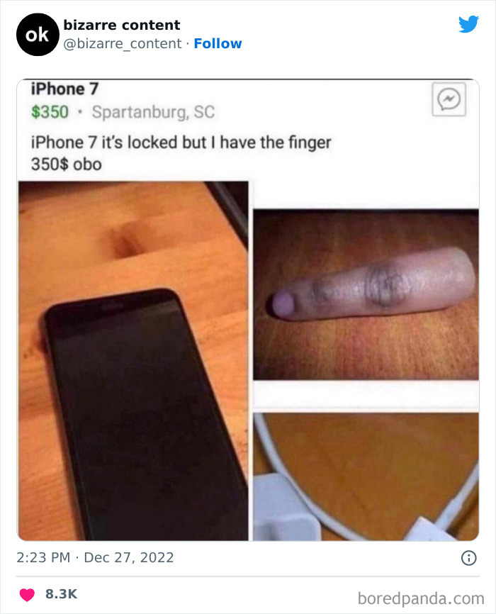 iphone avec doigt de déverrouillage