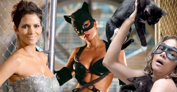 Halle Berry fête les 20 ans de Catwoman topless et avec ses chats