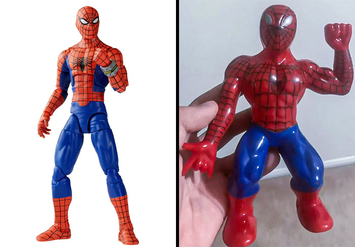 une figurine spiderman
