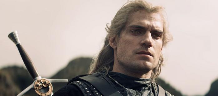 Henry Cavill dans le rôle de Geralt de Riv dans The Witcher. 