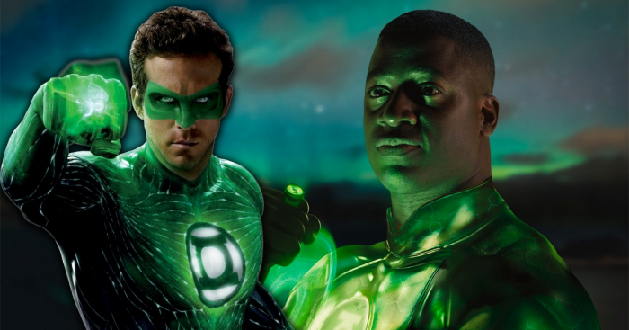 Les Green Lantern Hal Jordan (Ryan Reynolds) et John Stewart (Wayne T. Carr)