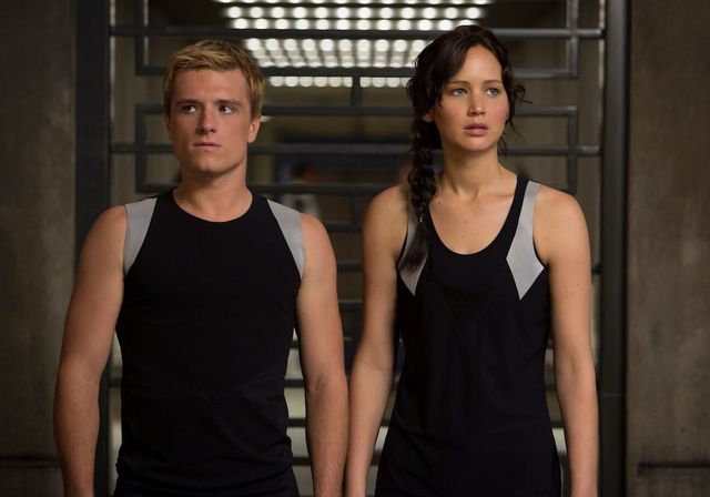 Josh Hutcherson et Jennifer Lawrence dans Hunger Games