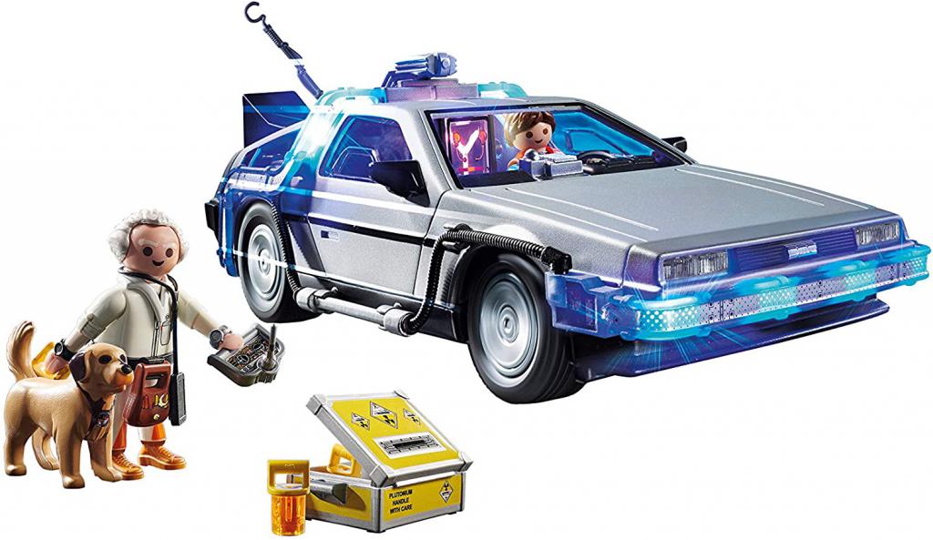 Promo sur le set Playmobil Retour vers le futur avec la célèbre DeLorean