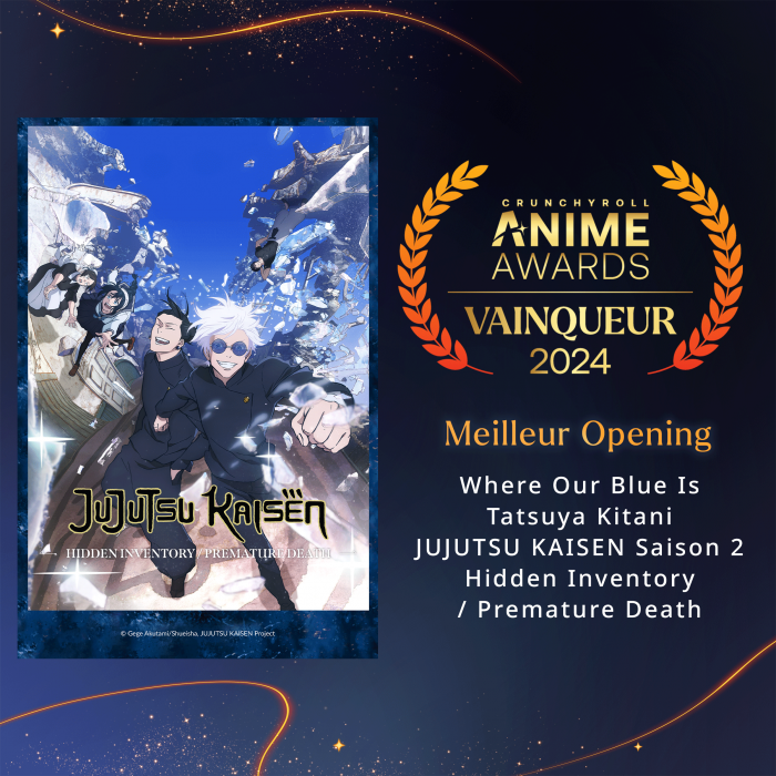 crunchyroll anime awards 2024 meilleur opening