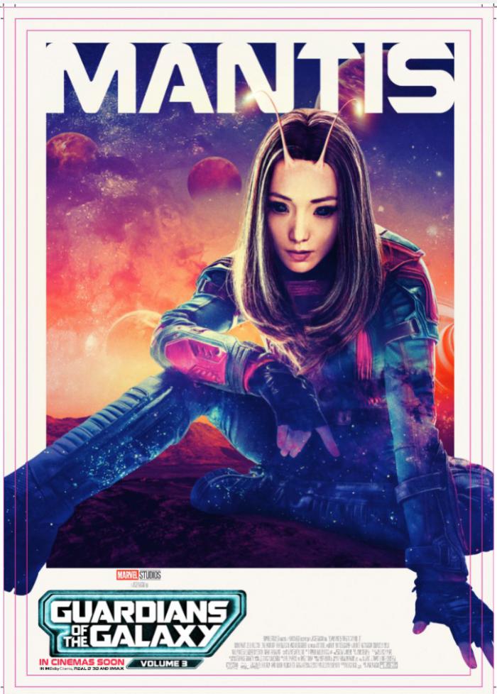 Affiche les Gardiens de la Galaxie Vol3 mantis