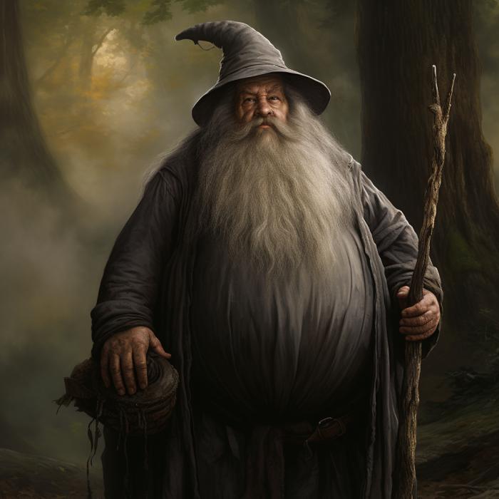 Gandalf recréé en version obèse.