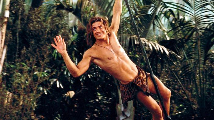 Brendan Fraser dans George la Jungle (1997)