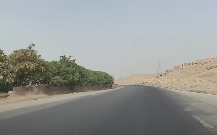 Route entre Kaboul et Kandahar en Afghanistan