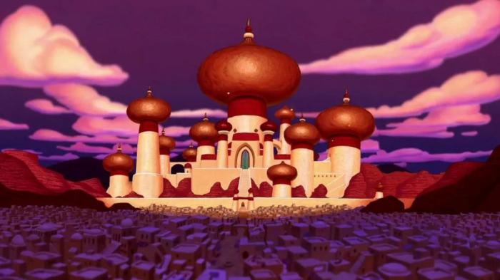 Le palais d’Agrabah dans Aladdin