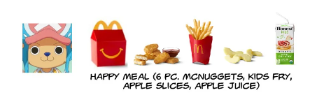 menu mcdo mugiwaras