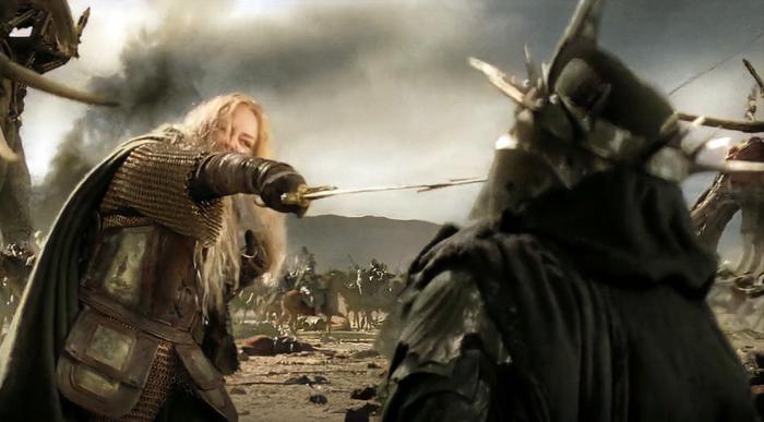 Eowyn kill the witch king of angmar lotr movie