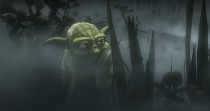 The Clone Wars Yoda on dagobah