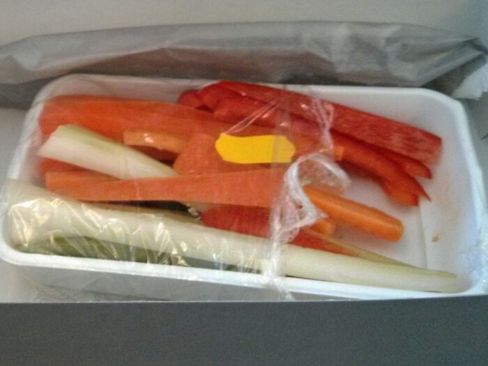 Drôle de repas végétarien en avion
