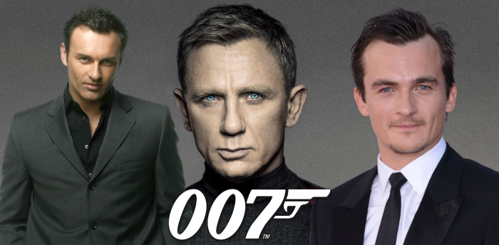 Julian McMahon, Daniel Craig alias James Bond et Rupert Friend