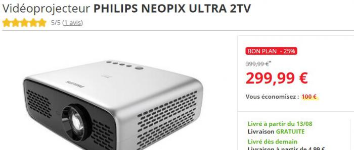 Mini vidéoprojecteur PHILIPS NeoPix Ultra 2