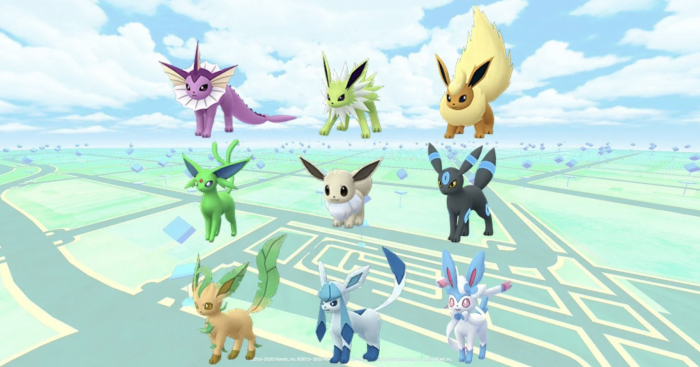 Evolution Evoli shiny dans Pokémon GO