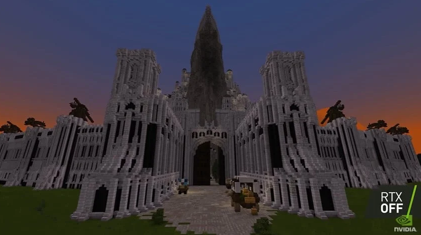 Minecraft with RTX  Minas Tirith by Minecraft Middle-Earth