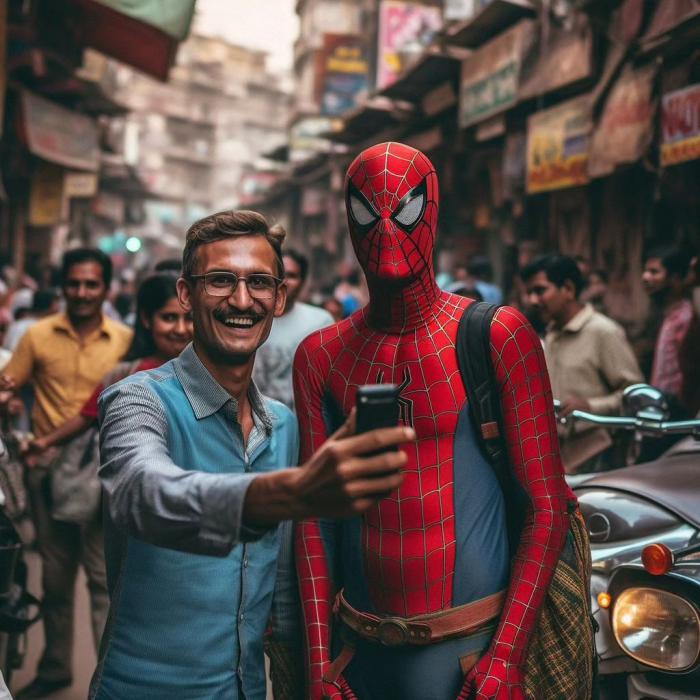 spiderman en Inde