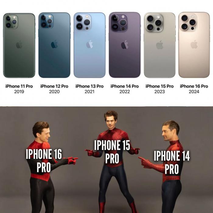 Apple iPhone + Spider-Ma,: No Way Home (Tom Holland, Andrew Garfield et Tobey Maguire)